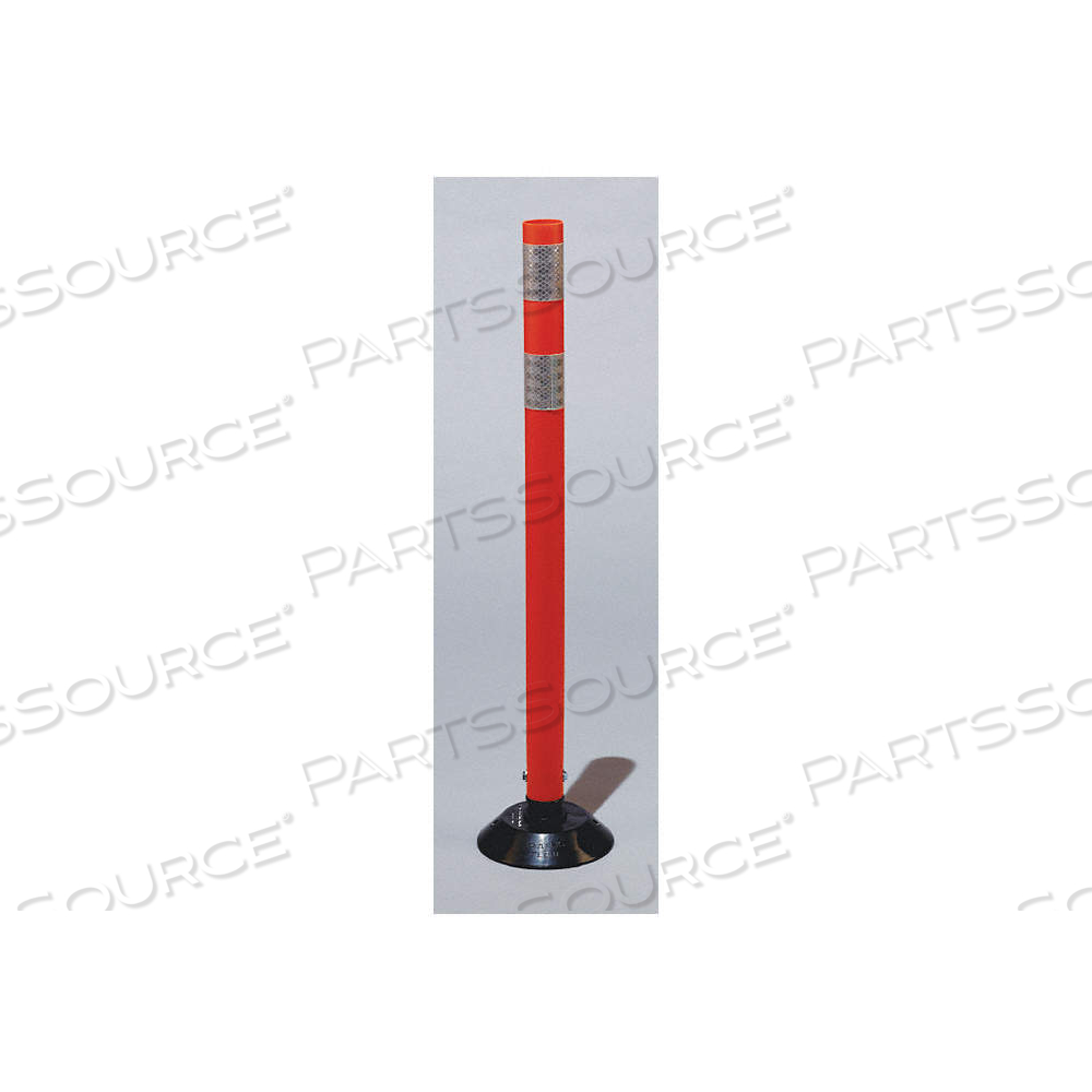 DELINEATOR POST, PERMANENT, ORANGE, 28 IN OVERALL HT, FLAT TOP, HIGH-INTENSITY PRISMATIC, 3.5 LB WT by Approved Vendor DELINEATOR POST, PERMANENT, ORANGE, 28 IN OVERALL HT, FLAT TOP, HIGH-INTENSITY PRISMATIC, 3.5 LB WT by Approved Vendor