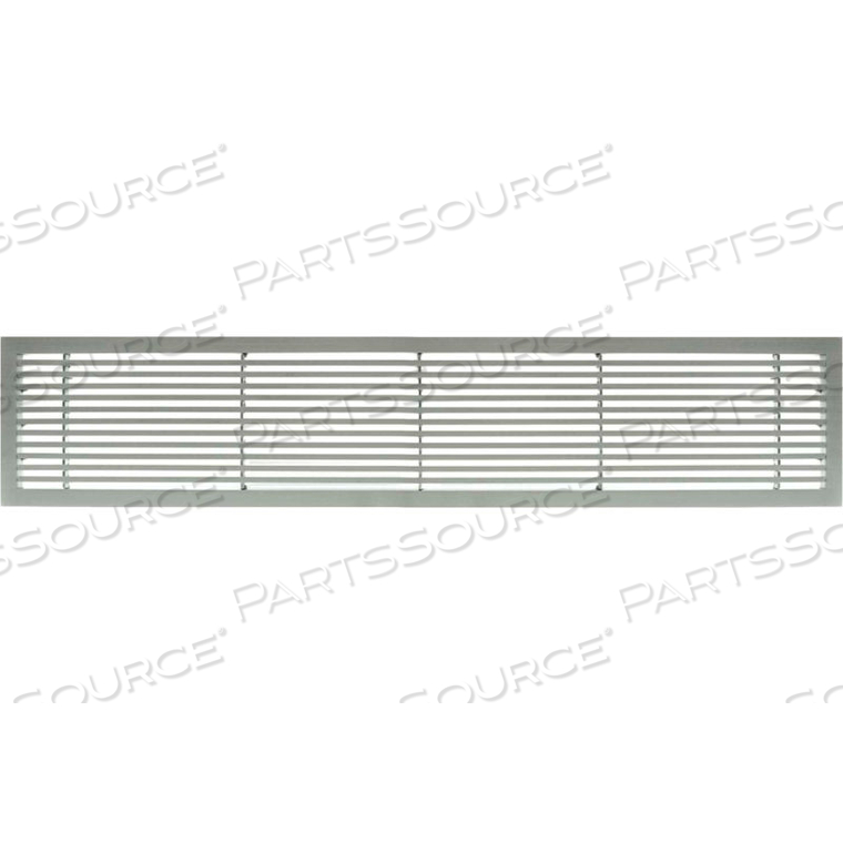 AG20 SERIES 6" X 24" SOLID ALUM FIXED BAR SUPPLY/RETURN AIR VENT GRILLE, BRUSHED SATIN by Giumenta Corp-Architectural Grille AG20 SERIES 6" X 24" SOLID ALUM FIXED BAR SUPPLY/RETURN AIR VENT GRILLE, BRUSHED SATIN by Giumenta Corp-Architectural Grille