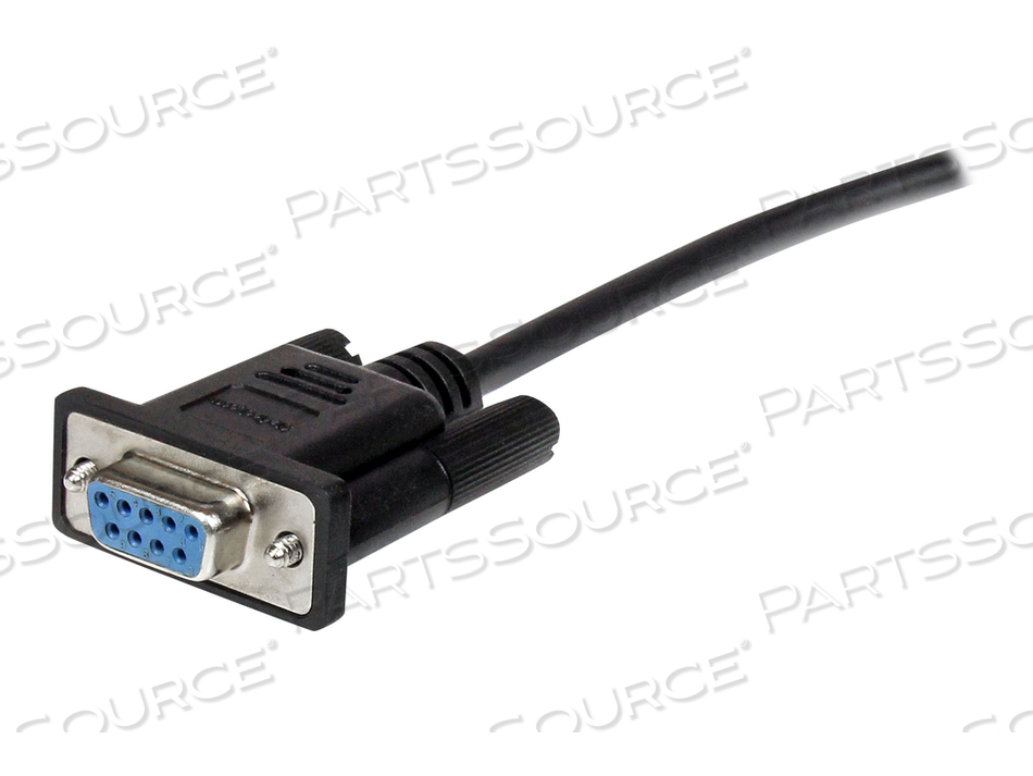 2M BLACK STRAIGHT THROUGH DB9 RS232 SERIAL CABLE - M/F by StarTech.com Ltd.