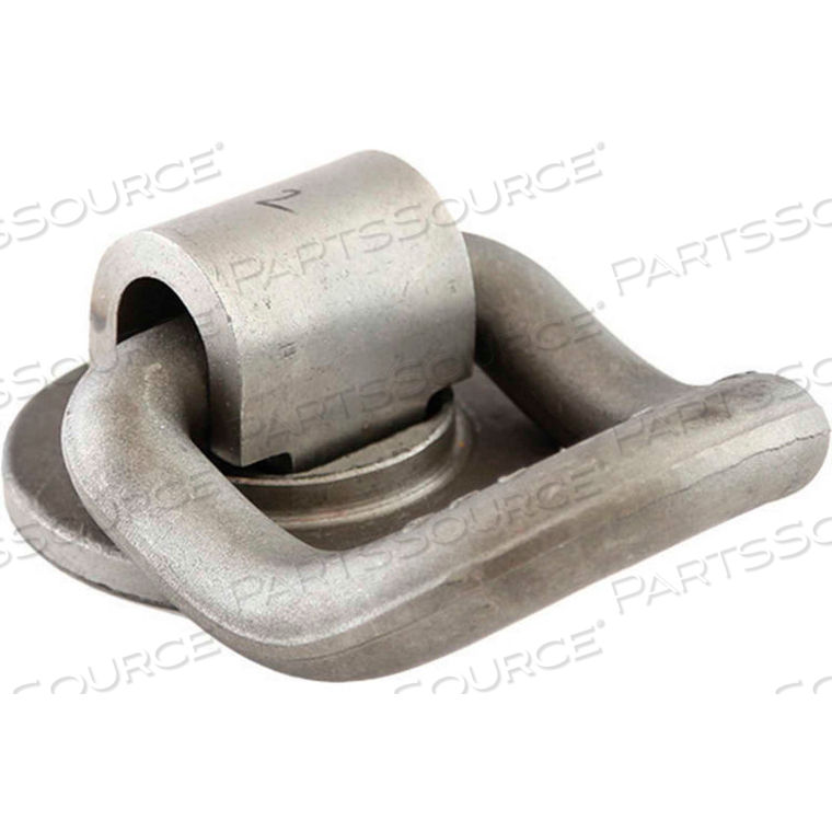 WELD-ON FORGED 360 ROTATING 1" D-RING WITH 55 ANGLE - GRAY by Buyers Products