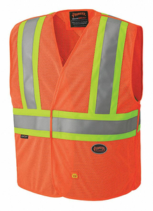 SAFETY VEST HI-VIS ORANGE FR L/XL by Pioneer