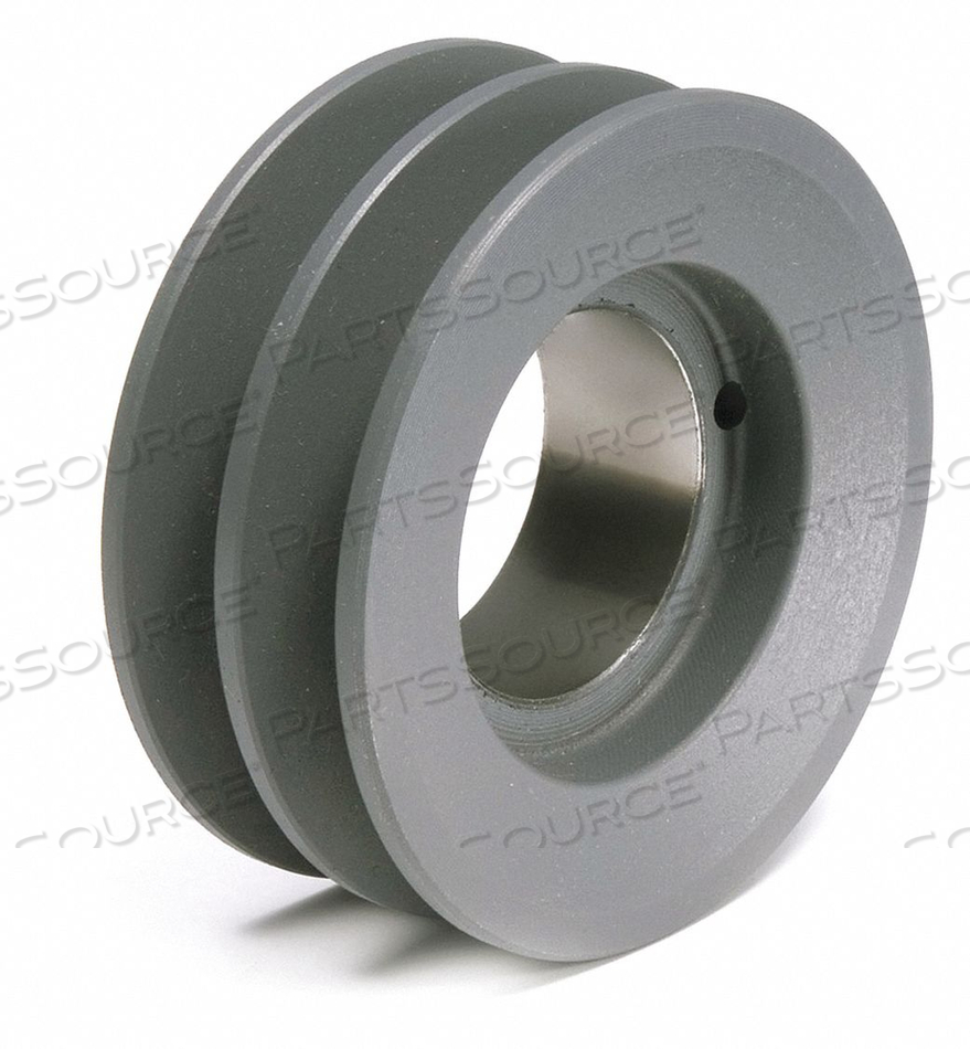 V-BELT PULLEY, BUSHED BORE, 2 GROOVE, 4.75 IN OD, FOR 3L/4L/A/AX BELT SECTION by TB Wood's