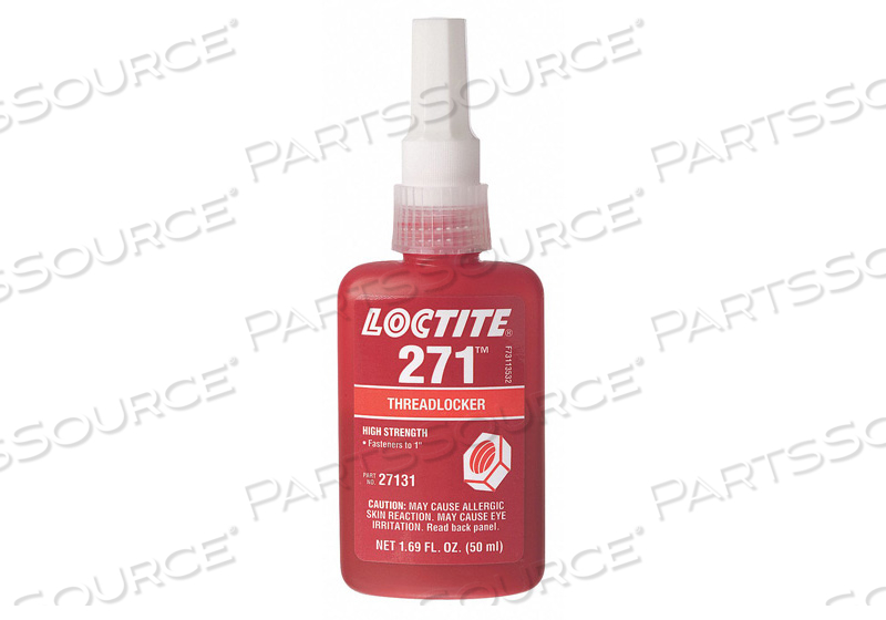 THREAD SEALANT, TYPE: # 271 THREAD LOCKER, STYLE: HIGH STRENGTH, SIZE: 250 ML BOTTLE/8.45 FL OZ, REPLACES 27141 