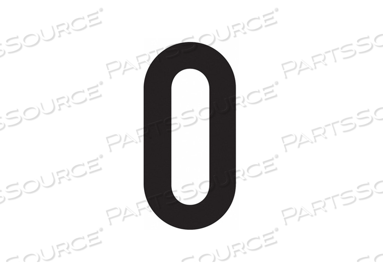 NUMBER LABEL 0 BLACK PK50 by J.J. Keller & Associates