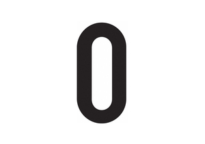 NUMBER LABEL 0 BLACK PK50 by J.J. Keller & Associates