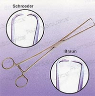 SURGICAL BRAUN UTERINE TENACULUM FORCEPS, SQUARED TIPS, SP0-202 