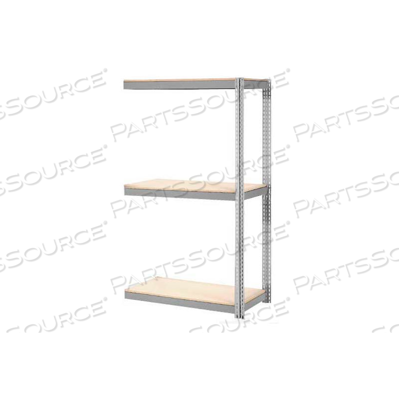 EXPANDABLE ADD-ON RACK 48X12X84 3 LEVEL WOOD DECK 1500 LB. CAP PER LEVEL GRY 