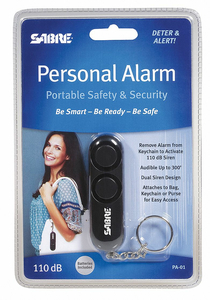 PERSONAL PROTECTION ALARM 110DB BLACK by Sabre