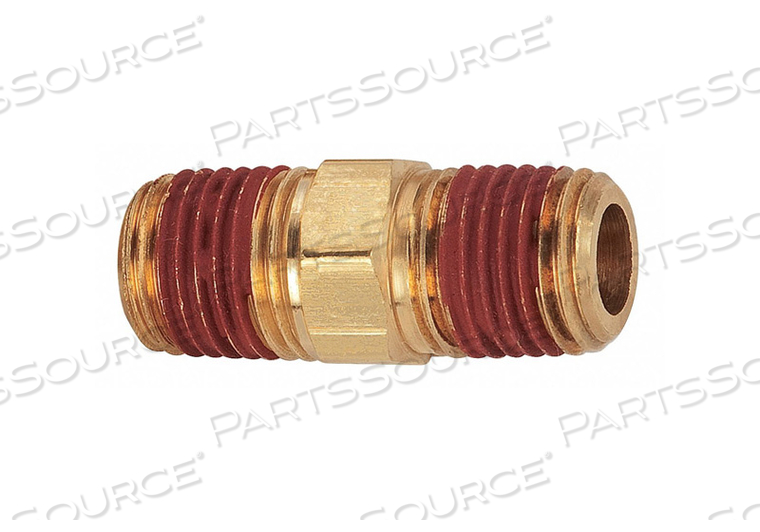 REDUCER NIPPLE BRASS 1/2 IN X 1/4 IN. by Parker Hannifin Corporation REDUCER NIPPLE BRASS 1/2 IN X 1/4 IN. by Parker Hannifin Corporation