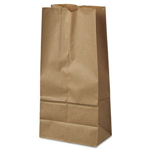 GROCERY PAPER BAGS, 40 LB CAPACITY, #16, 7.75" X 4.81" X 16", KRAFT, 500 BAGS by AJM Packaging Corporation