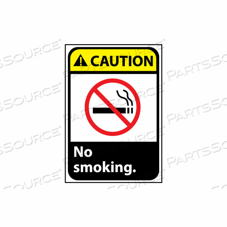 CAUTION SIGN 14X10 VINYL - NO SMOKING by National Marker Company CAUTION SIGN 14X10 VINYL - NO SMOKING by National Marker Company