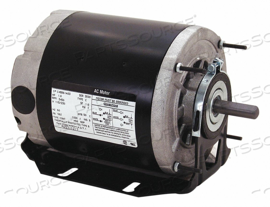 MOTOR SPLIT PH 1/2 HP 1725 115V 56Z ODP by Regal Beloit America, Inc. (Century Electric Motors)