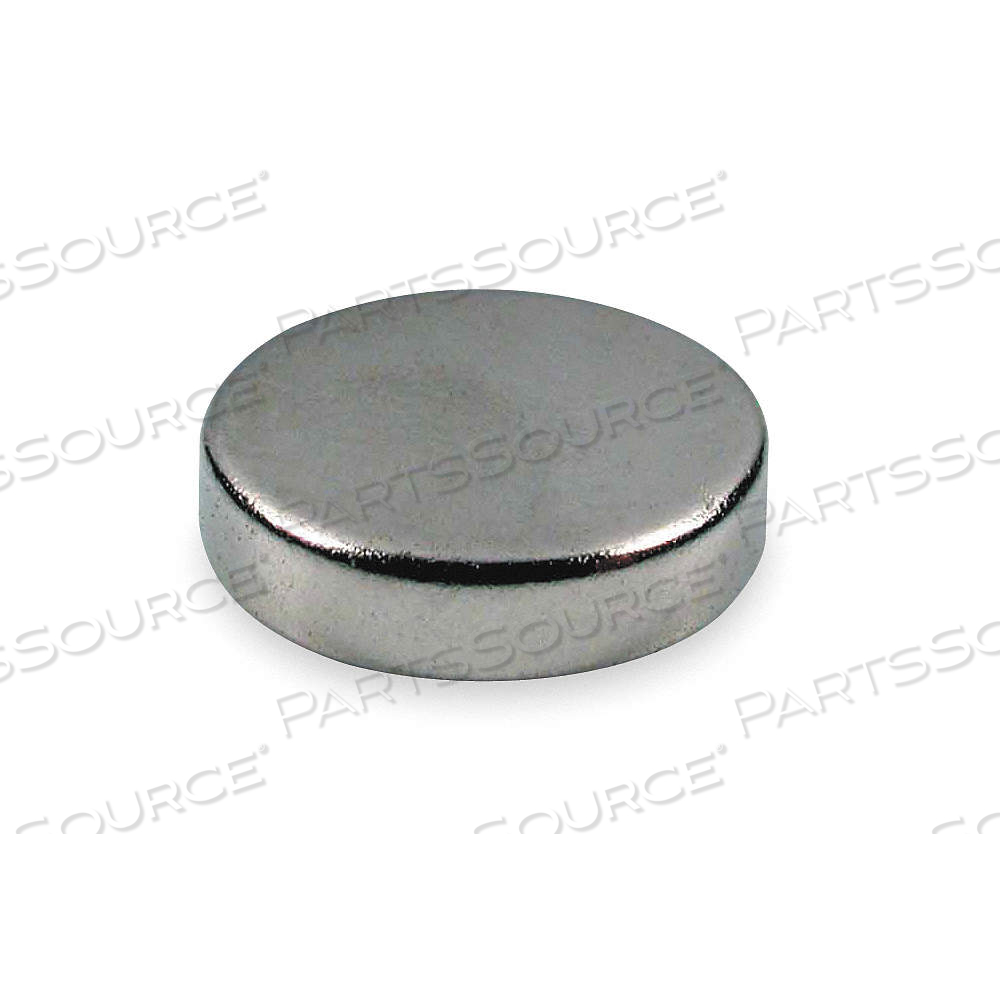 DISC MAGNET, SINTERED NEODYMIUM, NICKEL PLATED, 5 LB MAX. PULL, 0.2 IN THICK by Approved Vendor DISC MAGNET, SINTERED NEODYMIUM, NICKEL PLATED, 5 LB MAX. PULL, 0.2 IN THICK by Approved Vendor