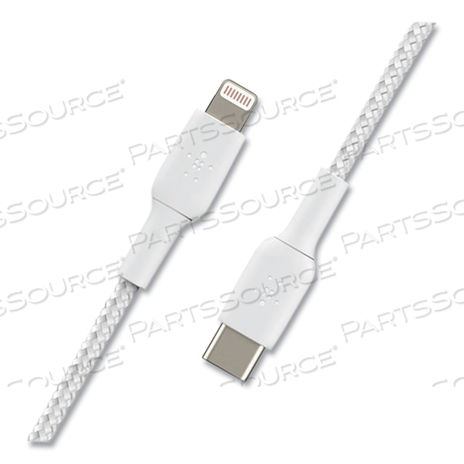 BOOST CHARGE, LIGHTNING CABLE, USB-C MALE TO LIGHTNING MALE, 3.3 FT, WHITE, USB POWER DELIVERY (18W), FOR APPLE IPAD/IPHONE/IPOD (LIGHTNING) by Belkin BOOST CHARGE, LIGHTNING CABLE, USB-C MALE TO LIGHTNING MALE, 3.3 FT, WHITE, USB POWER DELIVERY (18W), FOR APPLE IPAD/IPHONE/IPOD (LIGHTNING) by Belkin