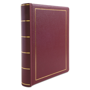 BINDER FOR CORPORATION MINUTES, 3 POSTS, 2" CAPACITY, 11 X 8.5, RED W/GOLD TRIM by Wilson Jones