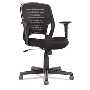 SWIVEL/TILT MESH TASK CHAIR, SUPPORTS UP TO 250 LB, 17.71" TO 21.65" SEAT HEIGHT, BLACK by OIF