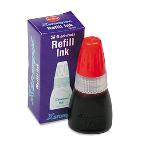 REFILL INK FOR XSTAMPER STAMPS, 10 ML BOTTLE, RED by Xstamper