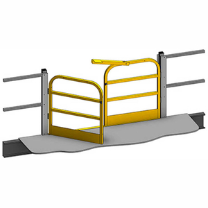 MEZZANINE SWING GATE 3 RAIL 6'LX42"H by Cogan Wire & Metal Prod