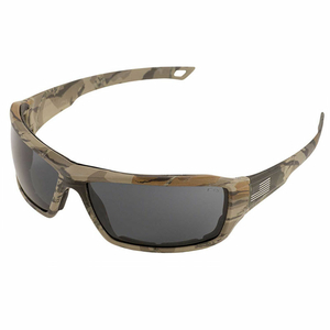 LIVE FREE SAFETY GLLASSES CAMO FRAME, AUSSIE GRAY LENS, RETAIL READY by ERB Safety