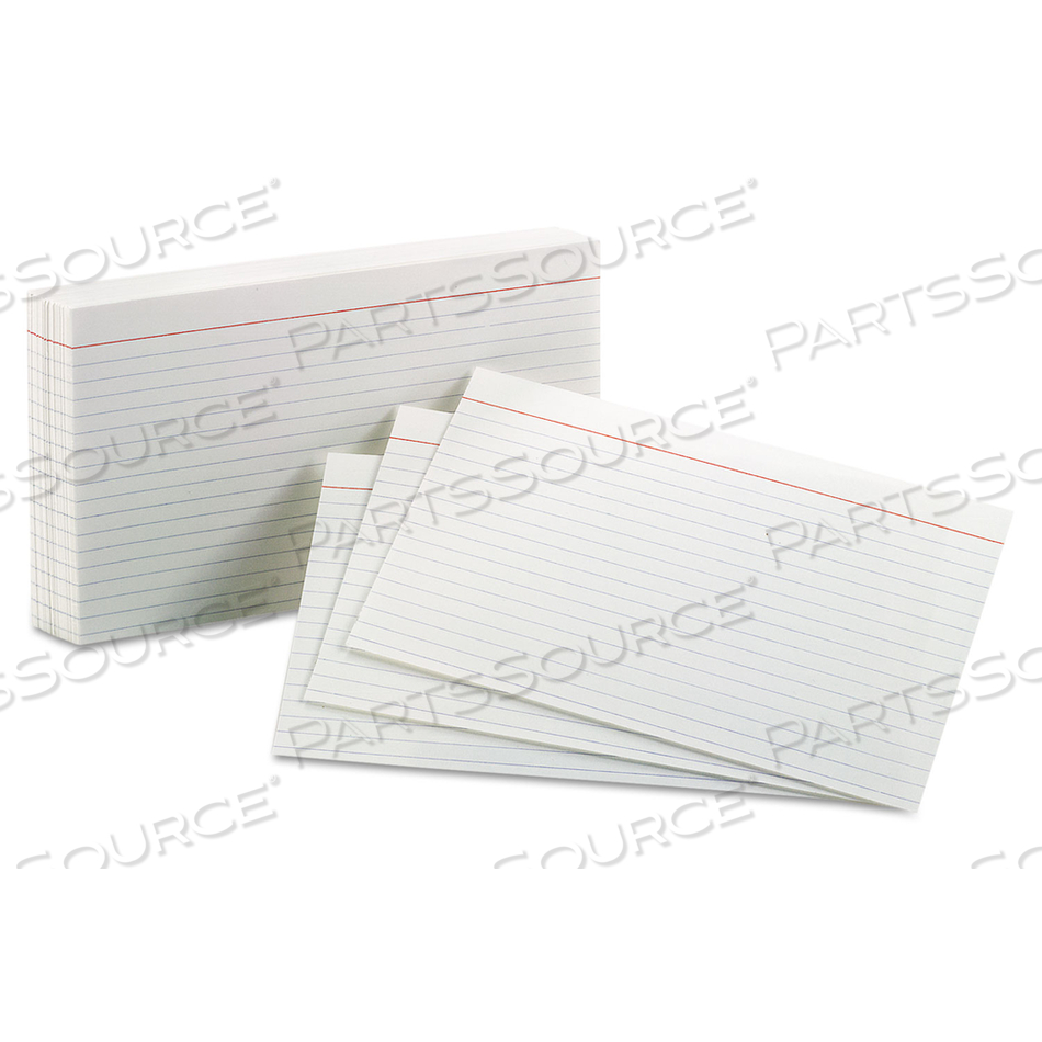 RULED INDEX CARDS, 5 X 8, WHITE by Oxford RULED INDEX CARDS, 5 X 8, WHITE by Oxford