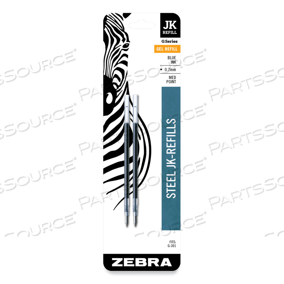 REFILL FOR ZEBRA JK G-301 GEL ROLLERBALL PENS, MEDIUM CONICAL TIP, BLUE INK by Zebra Pen Corporation REFILL FOR ZEBRA JK G-301 GEL ROLLERBALL PENS, MEDIUM CONICAL TIP, BLUE INK by Zebra Pen Corporation
