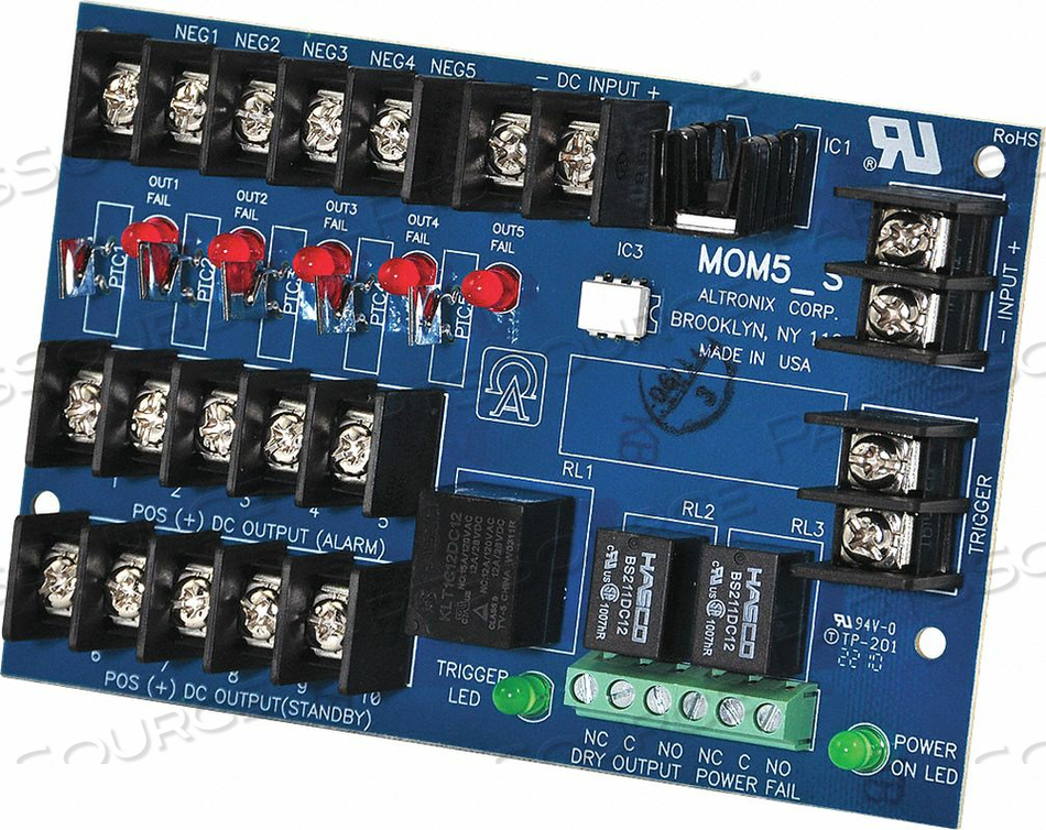 POWER DIST MODULE 5 OUTPUTS PTC by Altronix Corporation POWER DIST MODULE 5 OUTPUTS PTC by Altronix Corporation