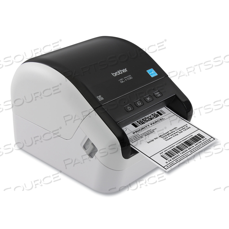 QL-1100 WIDE FORMAT PROFESSIONAL LABEL PRINTER, 69 LABELS/MIN PRINT SPEED, 6.7 X 8.7 X 5.9 by Brother QL-1100 WIDE FORMAT PROFESSIONAL LABEL PRINTER, 69 LABELS/MIN PRINT SPEED, 6.7 X 8.7 X 5.9 by Brother