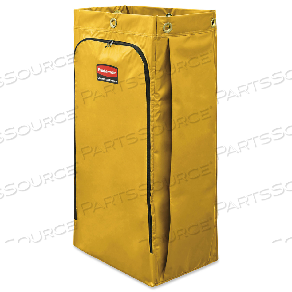 VINYL CLEANING CART BAG, 34 GAL, 17.5" X 33", YELLOW by Rubbermaid Medical Division VINYL CLEANING CART BAG, 34 GAL, 17.5" X 33", YELLOW by Rubbermaid Medical Division