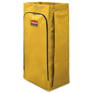 VINYL CLEANING CART BAG, 34 GAL, 17.5" X 33", YELLOW by Rubbermaid Medical Division