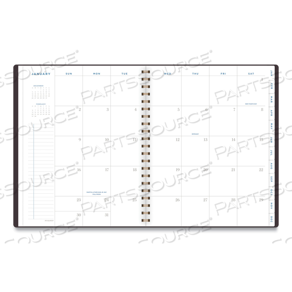 SIGNATURE LITE WEEKLY/MONTHLY PLANNER, 11 X 8.5, MAROON COVER, 12-MONTH (JAN TO DEC): 2023 