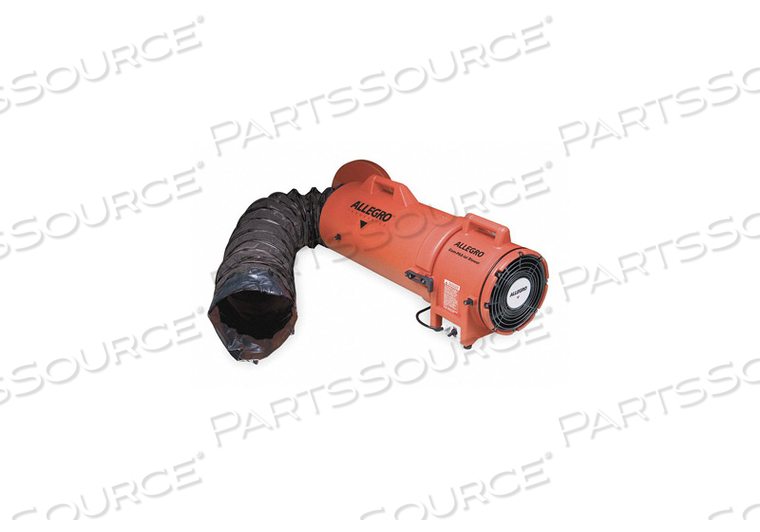 COM-PAX-IAL EXPLOSION PROOF BLOWER WITH 25' DUCT & CANISTER, 8" DIA., 1/3HP, 900 CFM by Allegro