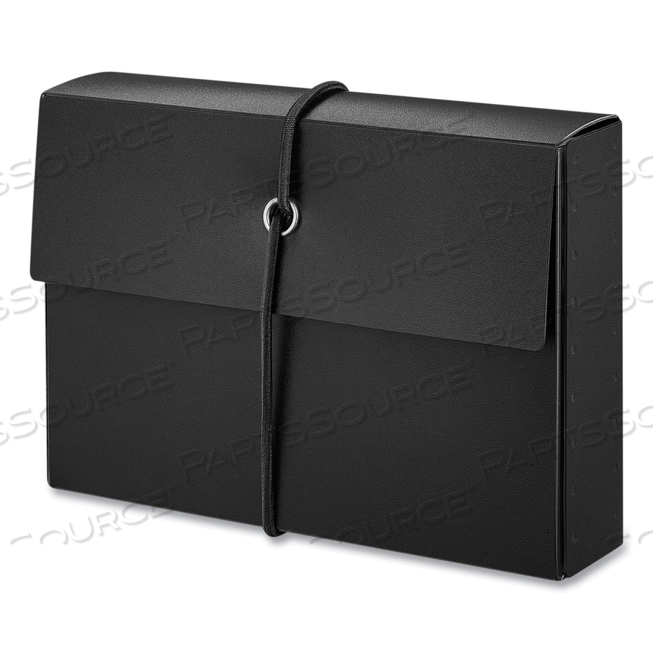 POLY INDEX CARD BOX, HOLDS 100 3 X 5 CARDS, 3 X 1.33 X 5, PLASTIC, BLACK/BLUE, 2/PACK 