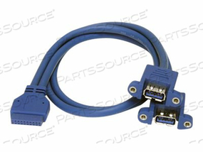EXTEND A USB 3.0 MOTHERBOARD HEADER INTO TWO PANEL-MOUNT USB 3.0-A PORTS - PANEL by StarTech.com Ltd. EXTEND A USB 3.0 MOTHERBOARD HEADER INTO TWO PANEL-MOUNT USB 3.0-A PORTS - PANEL by StarTech.com Ltd.