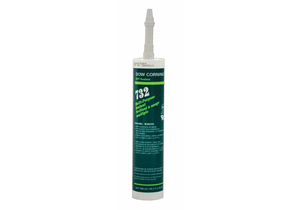 SEALANT SILICONE BASE WHITE CARTRIDGE by Dow Corning