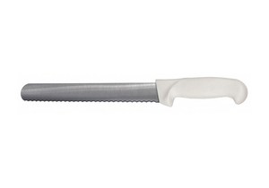 SLICER KNIFE SERRATED 10 IN L WHITE by Crestware SLICER KNIFE SERRATED 10 IN L WHITE by Crestware