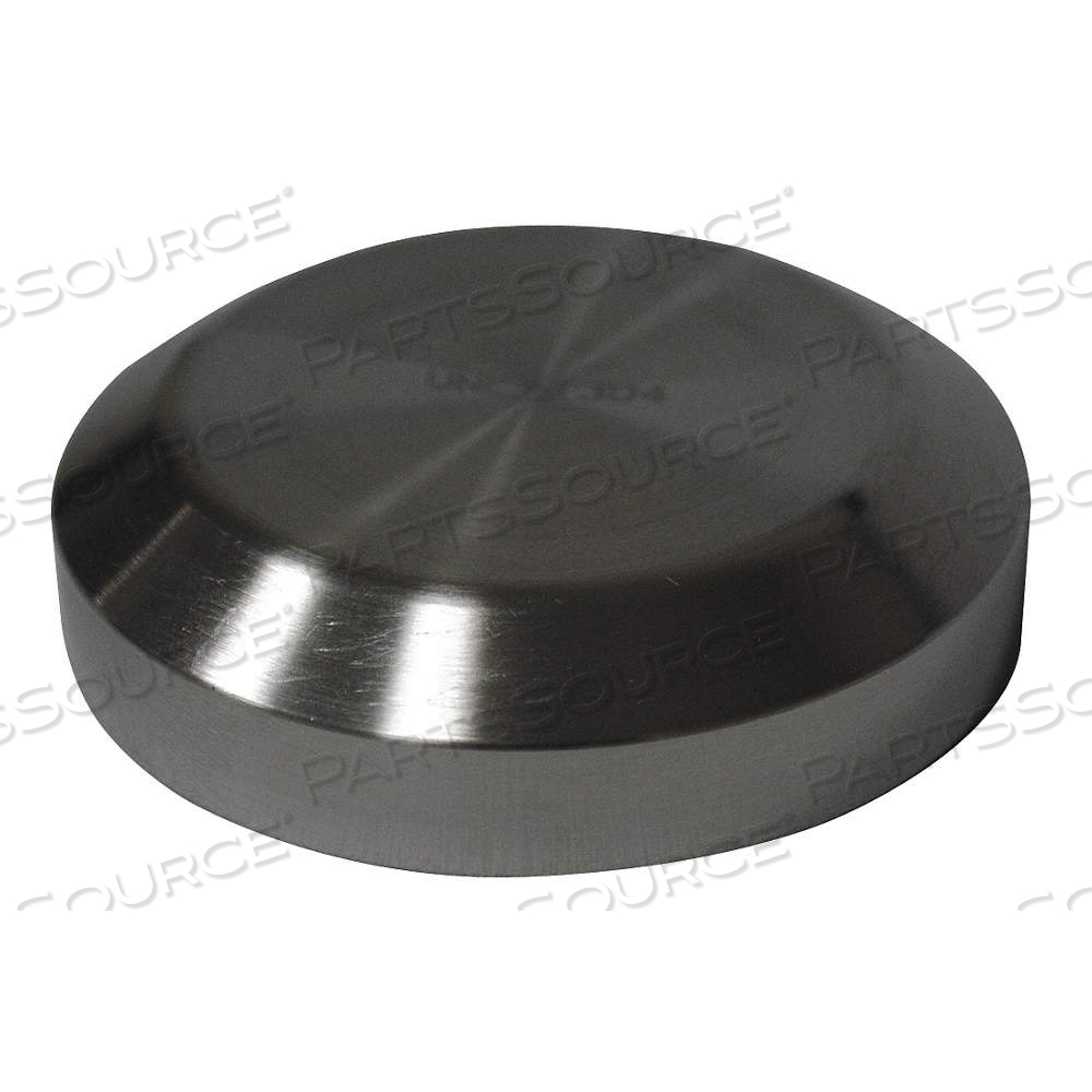 FEMALE CAP, 304 STAINLESS STEEL, E LINE, 2 IN TUBE OD, 32 RA, 11/16 IN OVERALL LG by Approved Vendor