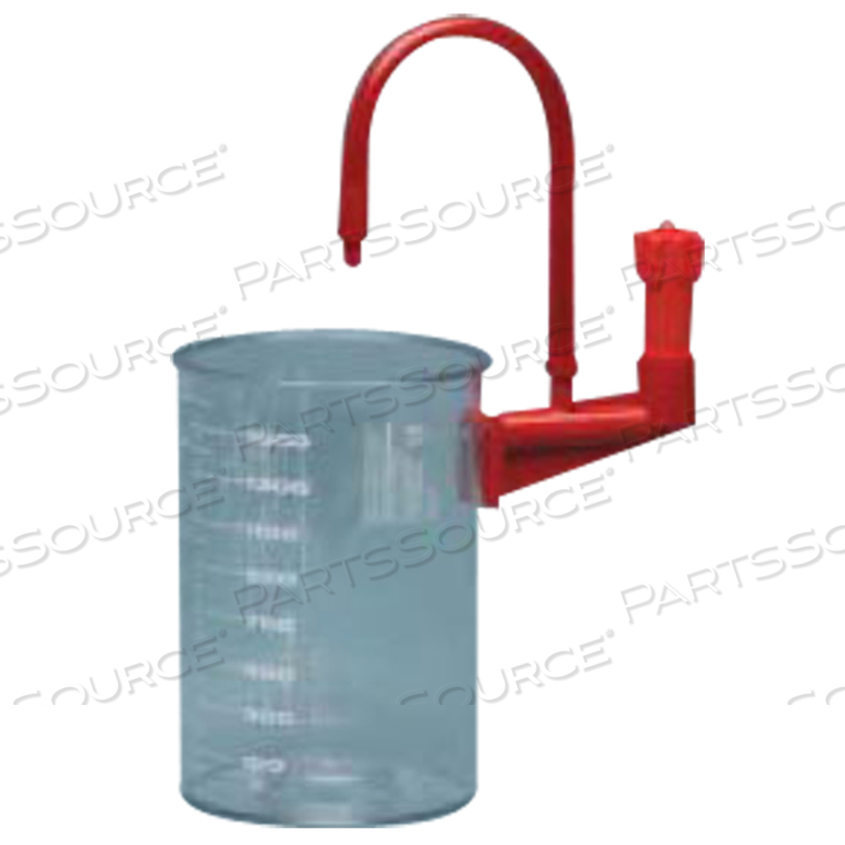 RE-USABLE CANISTER 1500CC W/ DISS CONECT by Ohio Medical, LLC