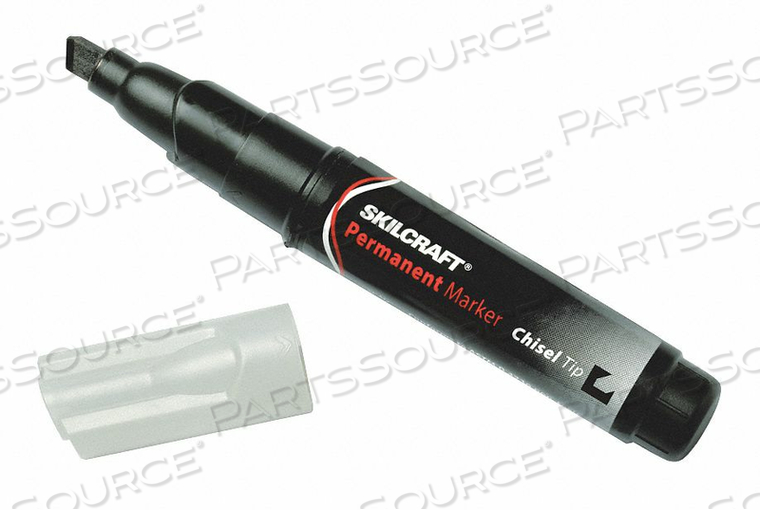 PERMANENT MARKER BLACK CHISEL PK12 by Ability One