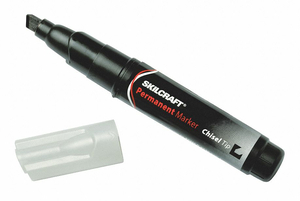 PERMANENT MARKER BLACK CHISEL PK12 by Ability One