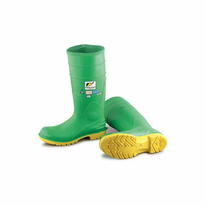 MEN'S BOOT, 16" HAZMAX EZ-FIT GREEN/YELLOW, STEEL TOE/MID-SOLE, PVC, SIZE 12 by Dunlop