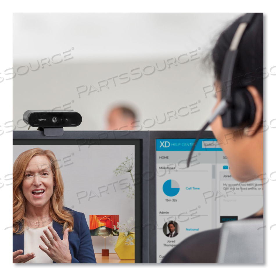 BRIO ULTRA HD WEBCAM, 1920 PIXELS X 1080 PIXELS, BLACK by Logitech