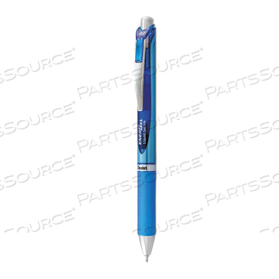 ENERGEL RETRACTABLE GEL PEN, REFILLABLE, METAL TIP, 0.7MM, BLUE INK by Pentel of America ENERGEL RETRACTABLE GEL PEN, REFILLABLE, METAL TIP, 0.7MM, BLUE INK by Pentel of America