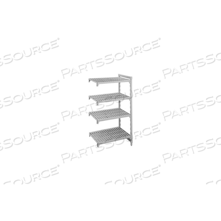 CAMSHELVING ADD-ON UNIT - 4 VENTED SHELVES 24X48X64 by Cambro CAMSHELVING ADD-ON UNIT - 4 VENTED SHELVES 24X48X64 by Cambro