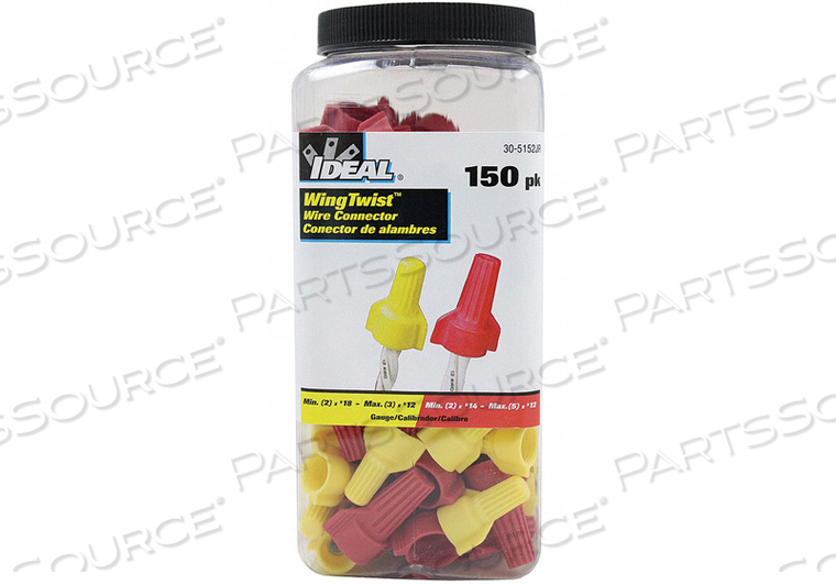 TWIST-ON CONN KIT YELLOW AND RED 150PCS. by Buchanan TWIST-ON CONN KIT YELLOW AND RED 150PCS. by Buchanan