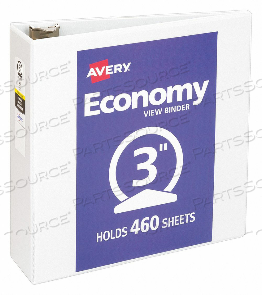 3-RING BINDER 3 WHITE by Avery 3-RING BINDER 3 WHITE by Avery