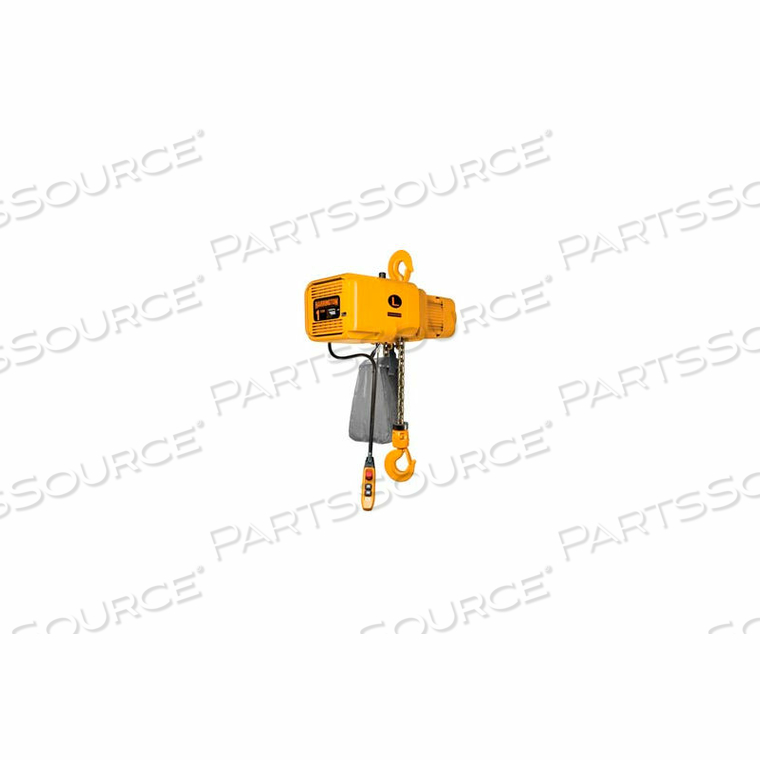 NER 1 TON, DUAL SPEED ELECTRIC CHAIN HOIST, 10' LIFT, 14/2.5 FPM, 230V by Harrington NER 1 TON, DUAL SPEED ELECTRIC CHAIN HOIST, 10' LIFT, 14/2.5 FPM, 230V by Harrington