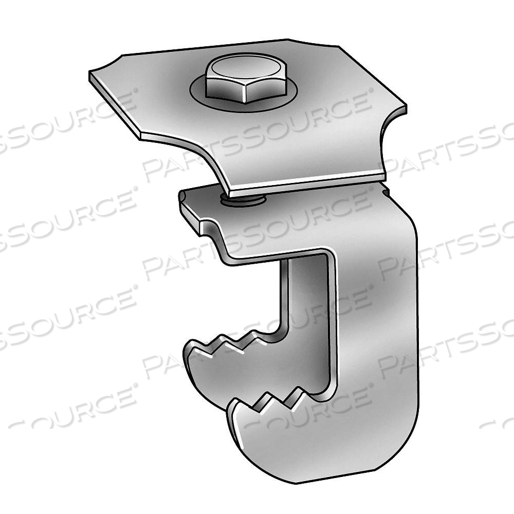 GRATING CLIP, G-CLIP, 1/4"-20 HEX HEAD CAP SCREW, 316 STAINLESS STEEL by Approved Vendor