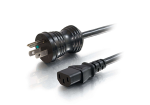2FT 18 AWG NEMA 5-15P - C13 HOSPITAL GRADE POWER CORD - BLACK by Legrand AV (C2G) 2FT 18 AWG NEMA 5-15P - C13 HOSPITAL GRADE POWER CORD - BLACK by Legrand AV (C2G)