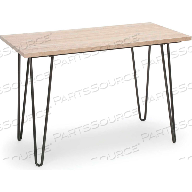 ESSENTIALS COLLECTION 44" HOME RETRO WRITING DESK WITH HAIRPIN LEGS, NATURAL 
