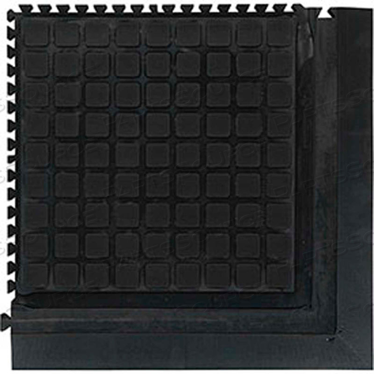 HOG HEAVEN III COMFORT MODULAR CORNER TILE 3/4" THICK 1.5' BLACK by Andersen Company HOG HEAVEN III COMFORT MODULAR CORNER TILE 3/4" THICK 1.5' BLACK by Andersen Company